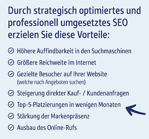 Seo Vorteile Liste der Vorteile von professionellem SEO.
